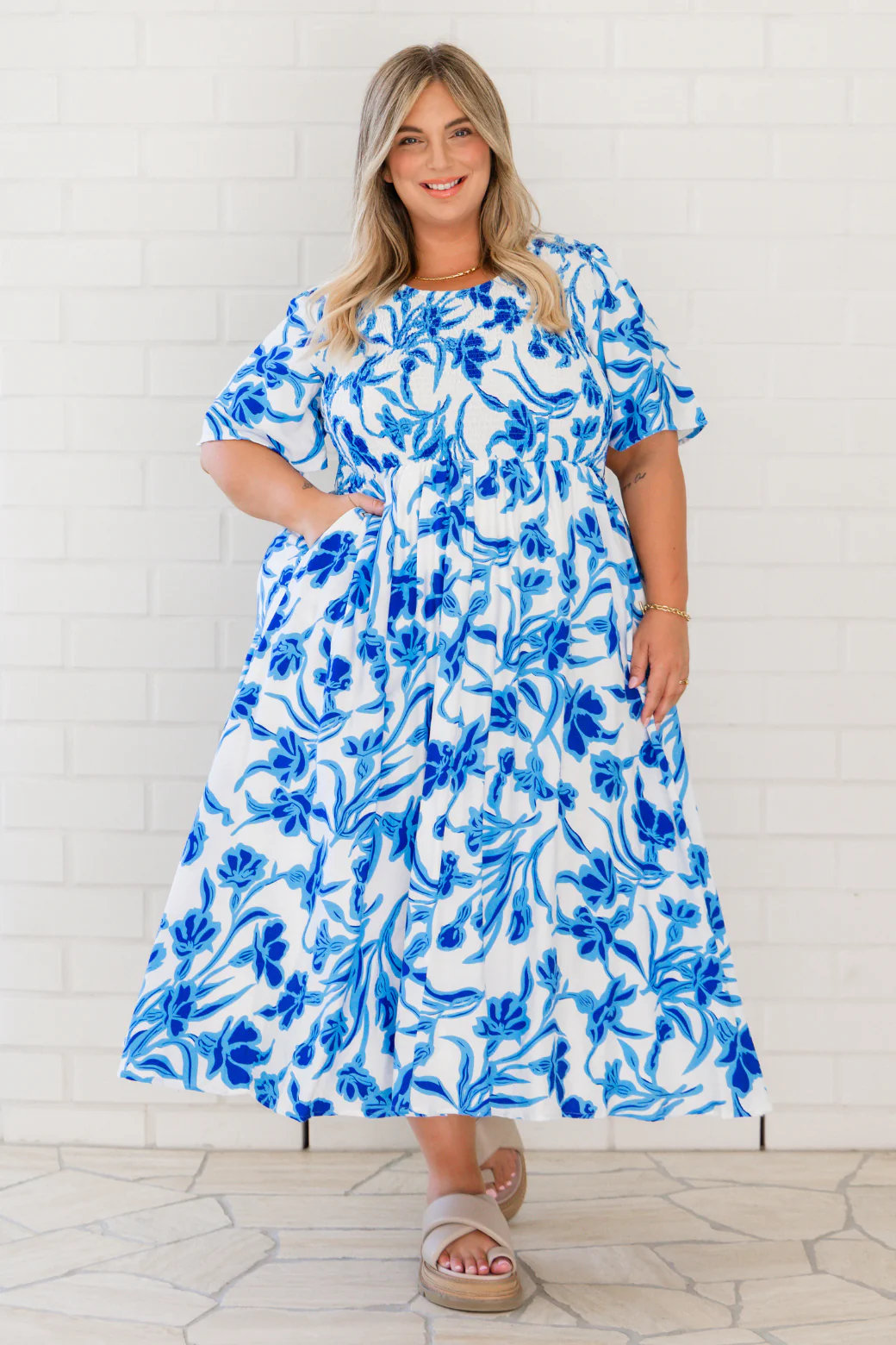 Annalee Midi Dress Hudson Print - Image 5