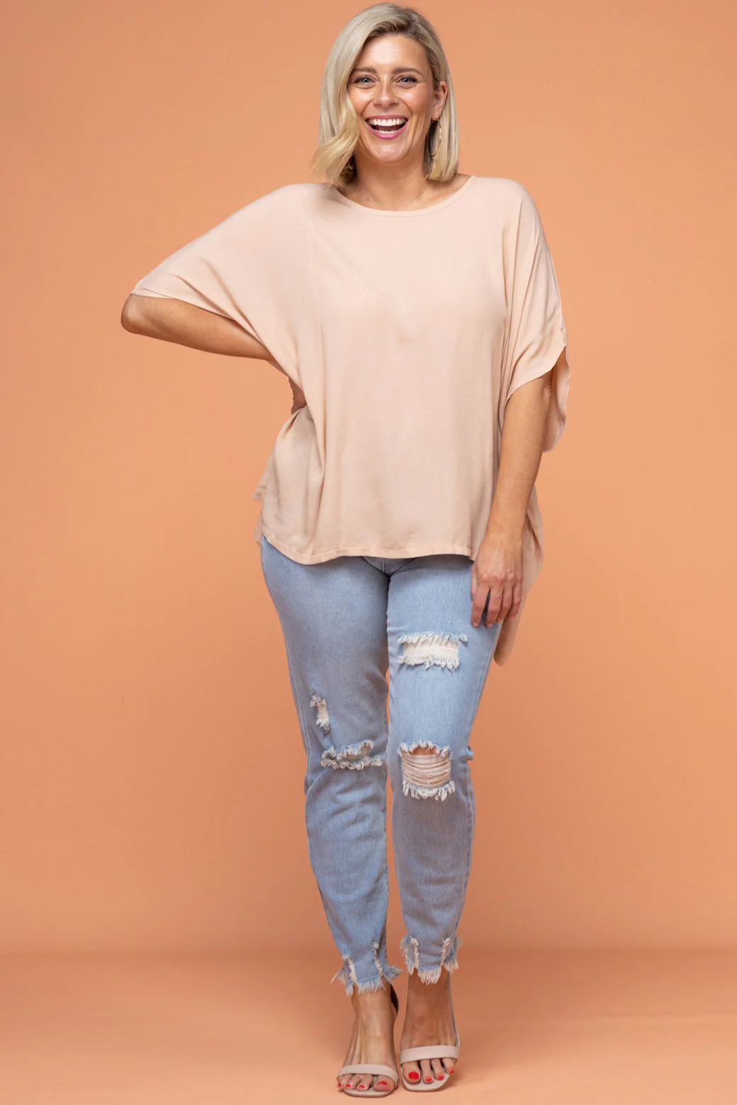 Brodie Drape Top Blush - Image 5