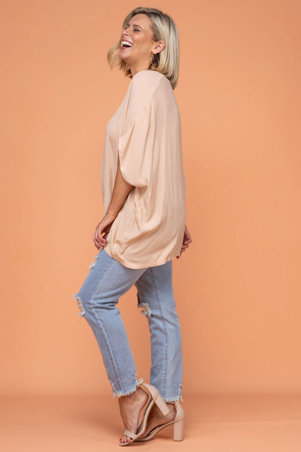 Brodie Drape Top Blush - Image 8