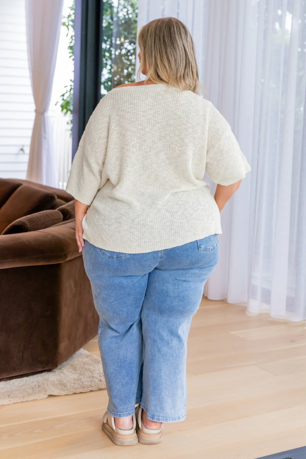 Dawson Cotton Knit Top Vanilla - Image 11