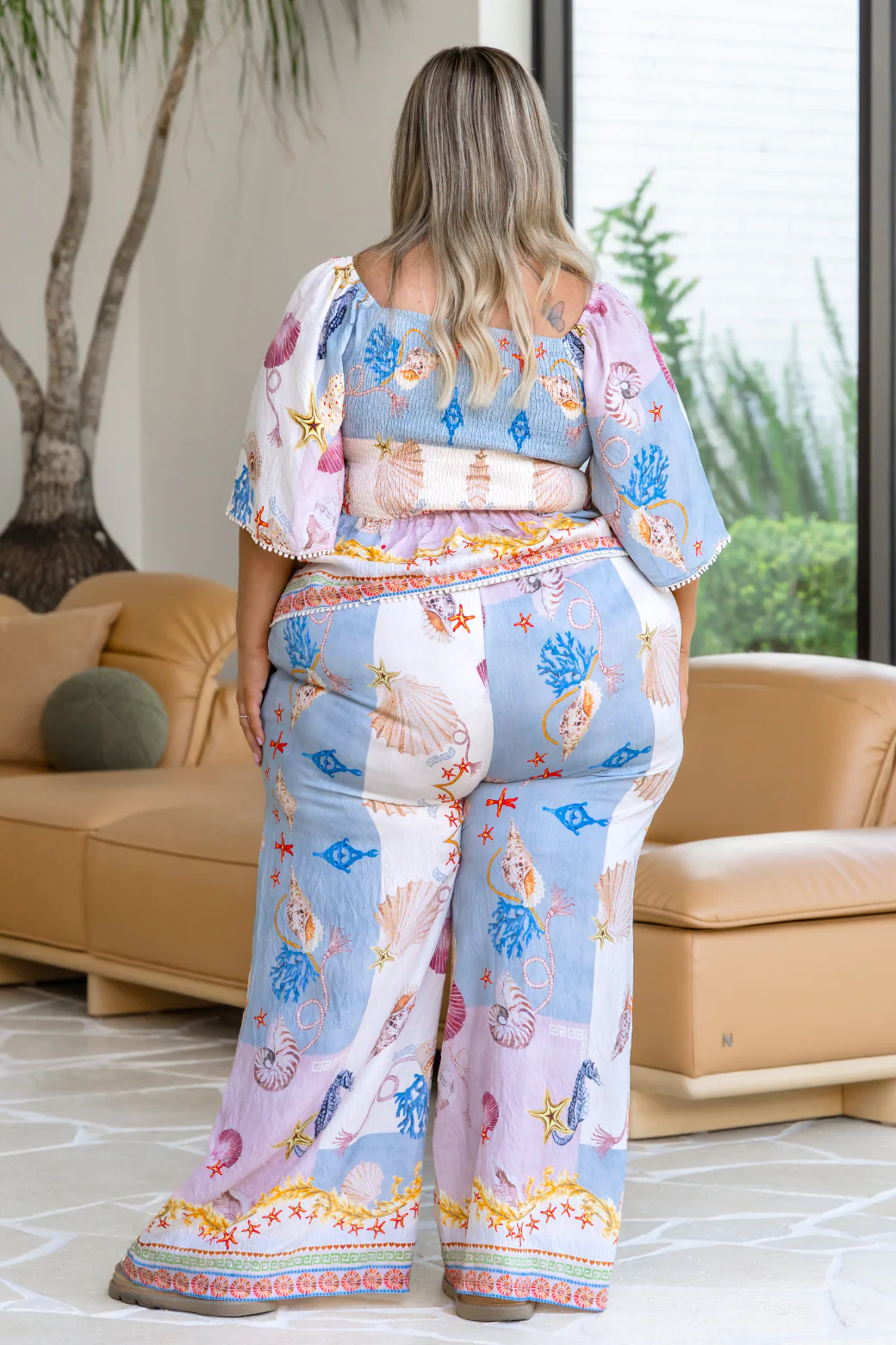 Final Sale | Harriet Pant Ocean Queen Print - Image 8
