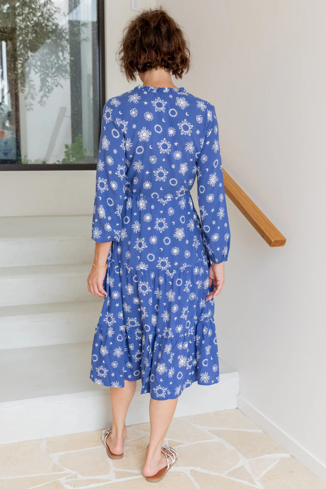 Final Sale | Haven Midi Dress Nova Print Twilight Blue - Image 9