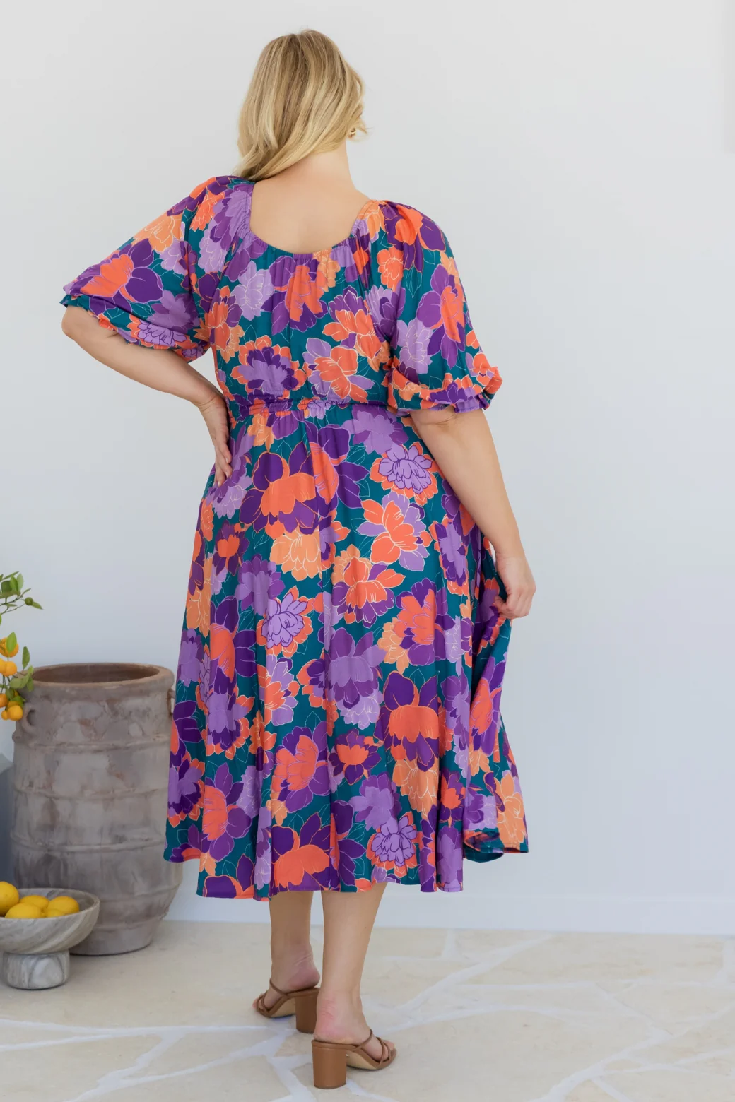 Final Sale | Jade Midi Dress Milan Floral Print - Image 10