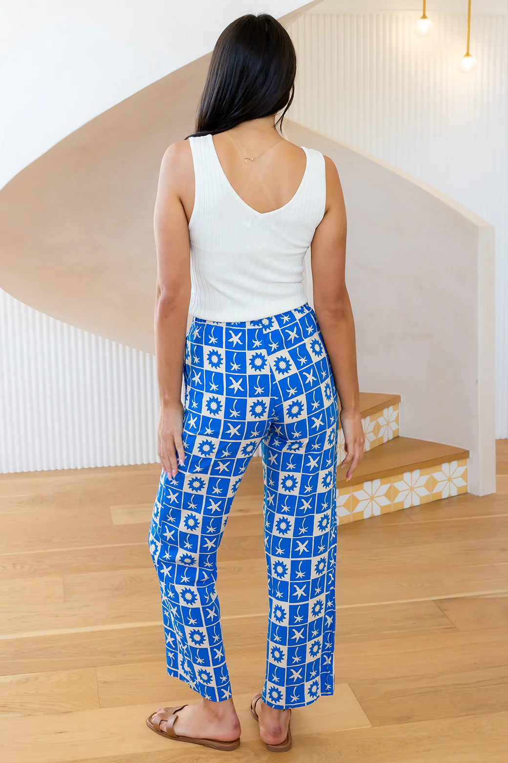 Final Sale | Laura Pant Ocean Print - Image 12