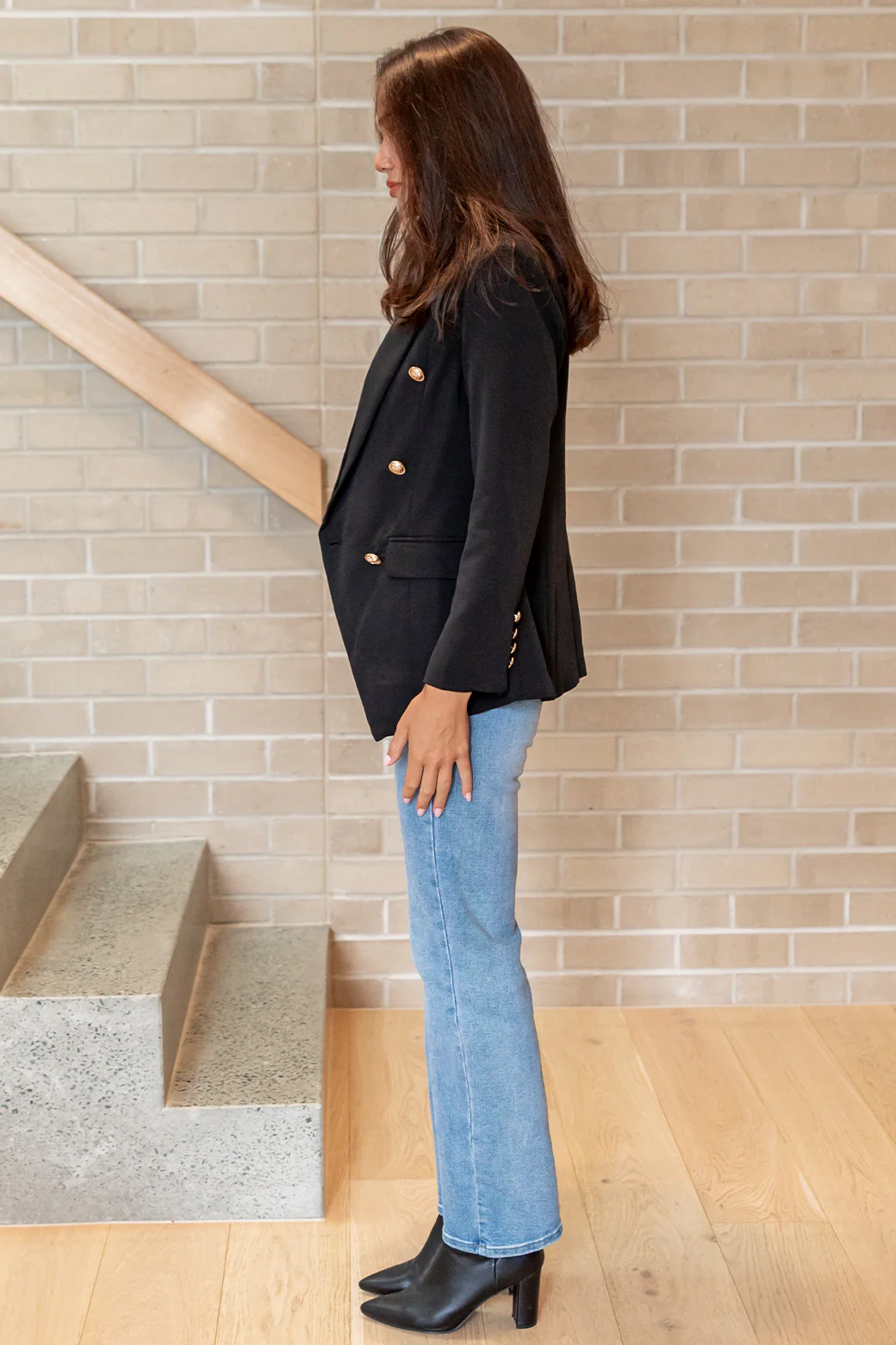 Final Sale | Luella Fitted Blazer Black - Image 10