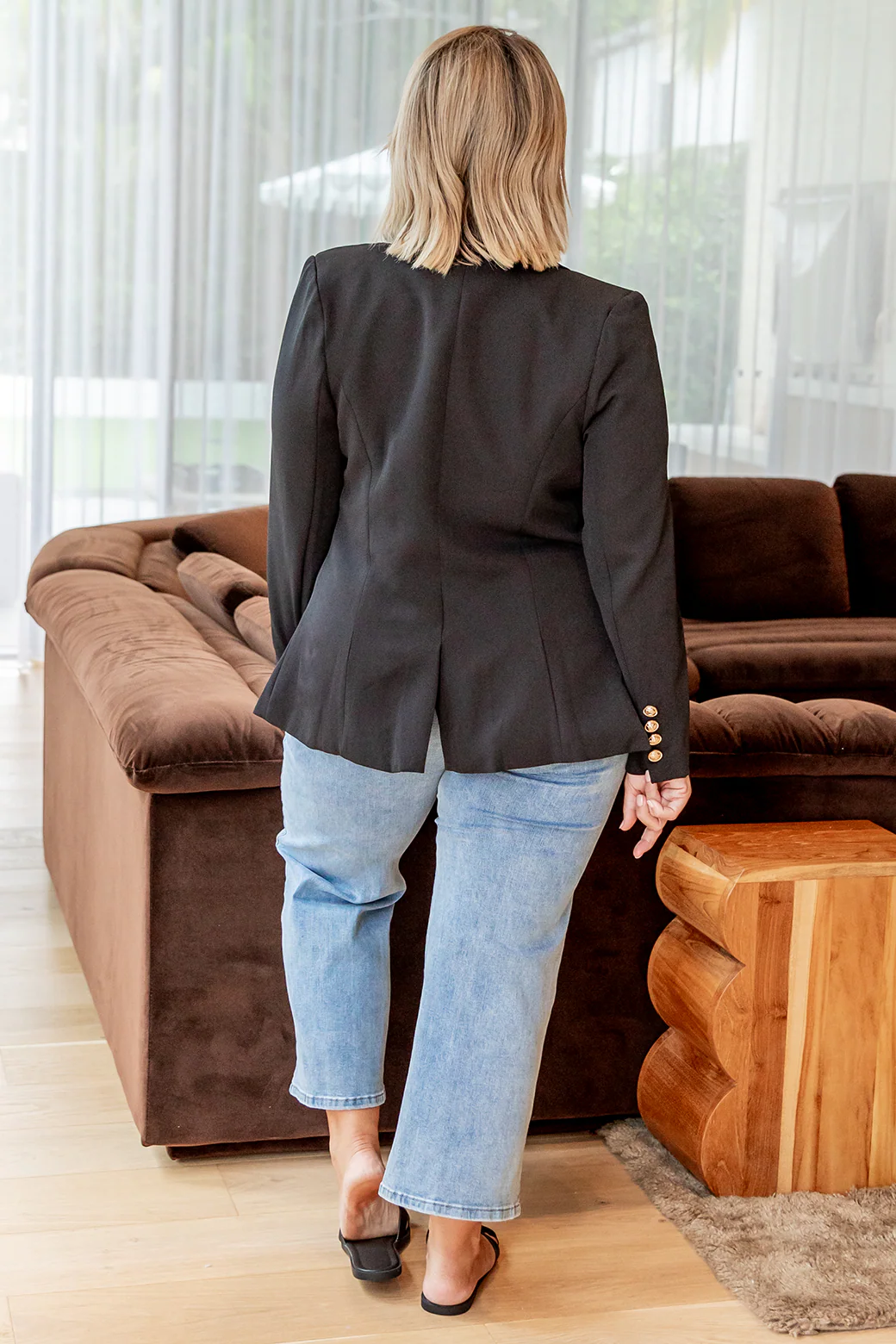 Final Sale | Luella Fitted Blazer Black - Image 11