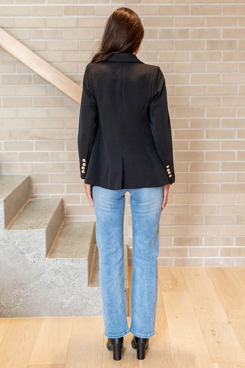 Final Sale | Luella Fitted Blazer Black - Image 12