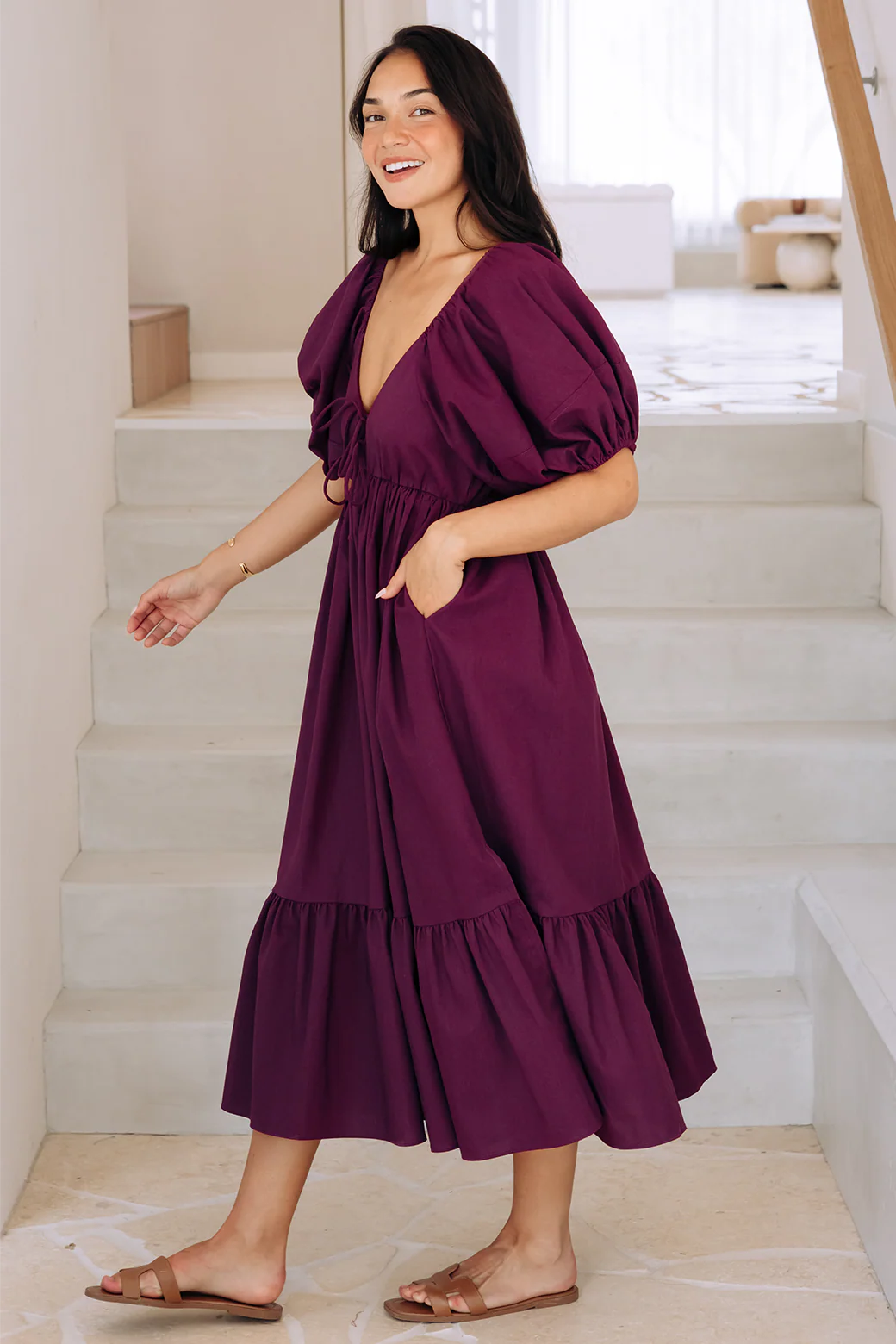 Final Sale | Mikayla Midi Dress Orchid - Image 10