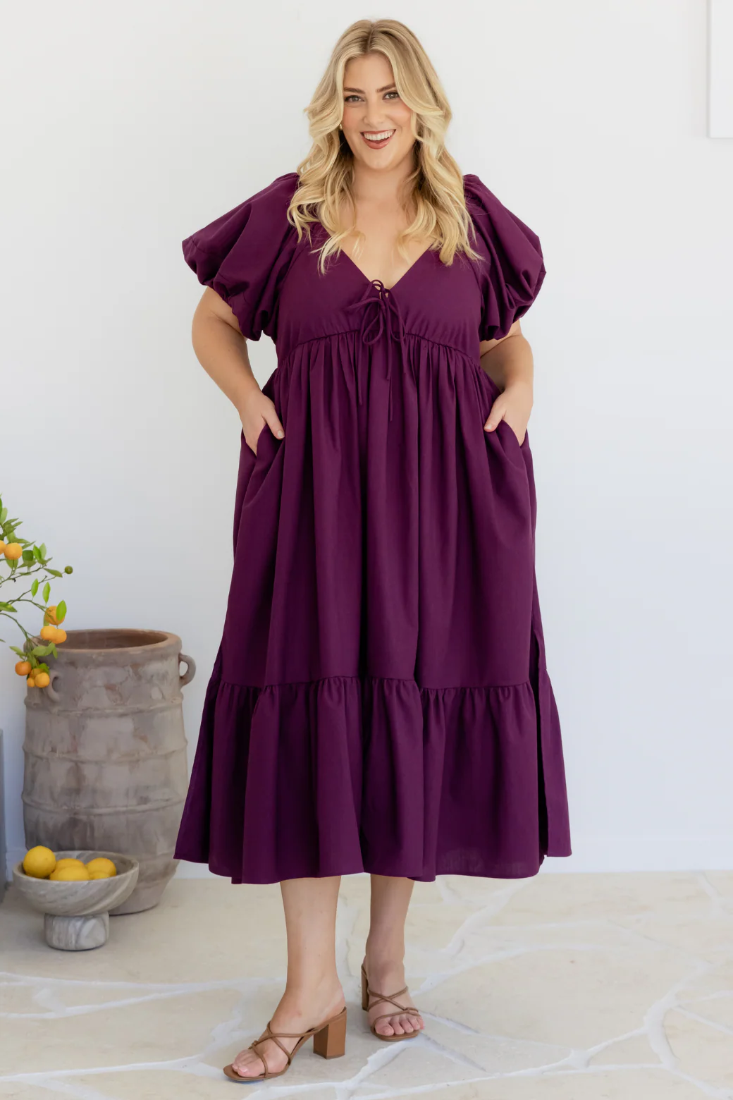 Final Sale | Mikayla Midi Dress Orchid - Image 5