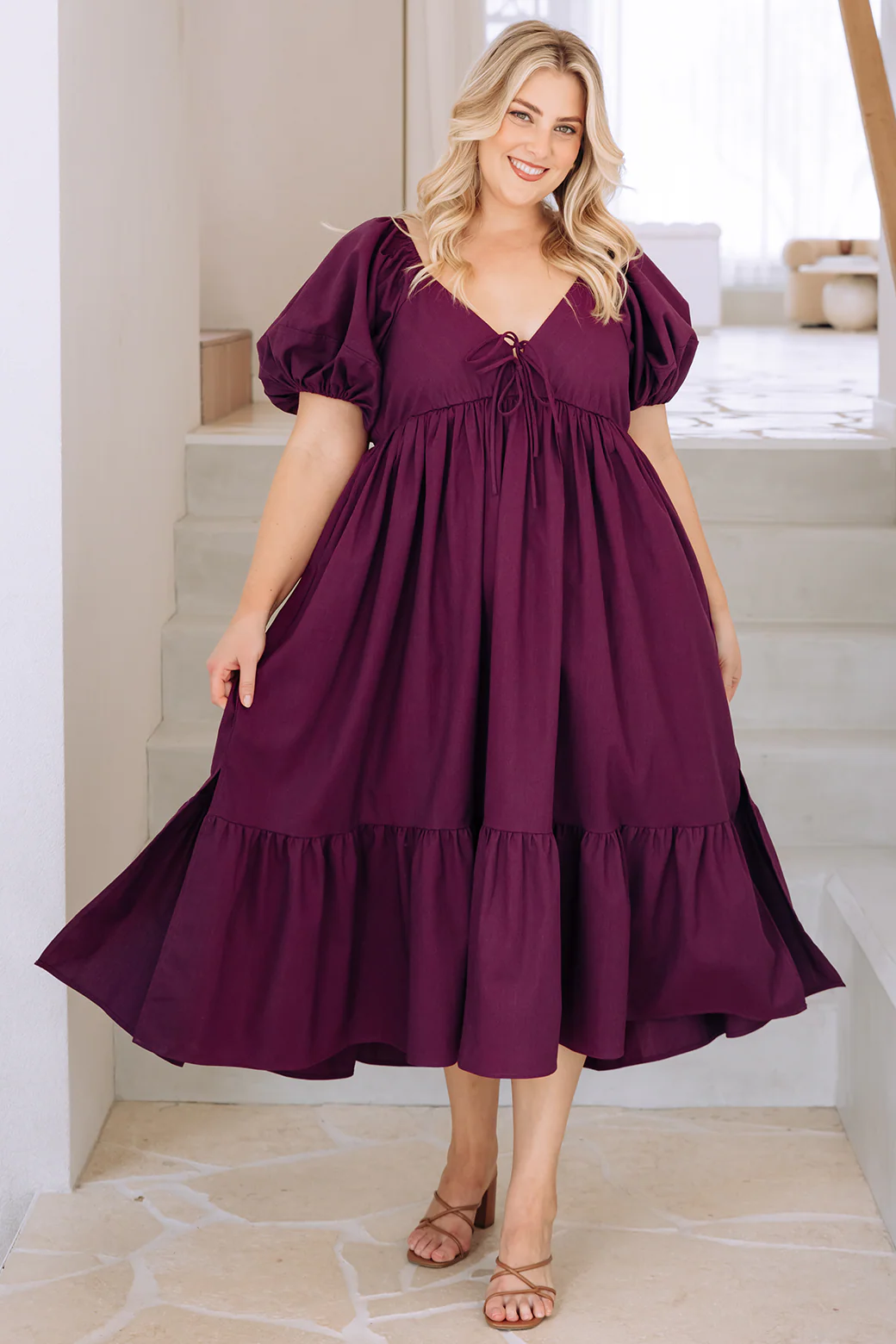 Final Sale | Mikayla Midi Dress Orchid - Image 6