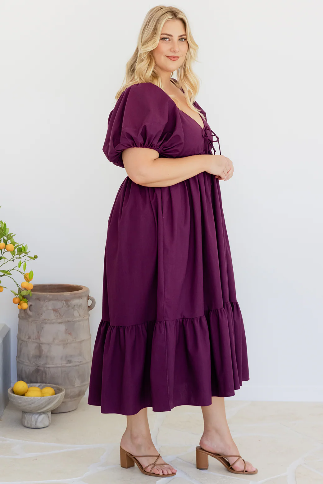 Final Sale | Mikayla Midi Dress Orchid - Image 7