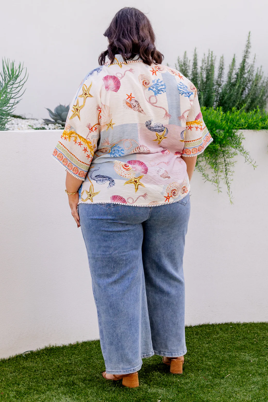Final Sale | Molly Shirt Ocean Queen Print - Image 6