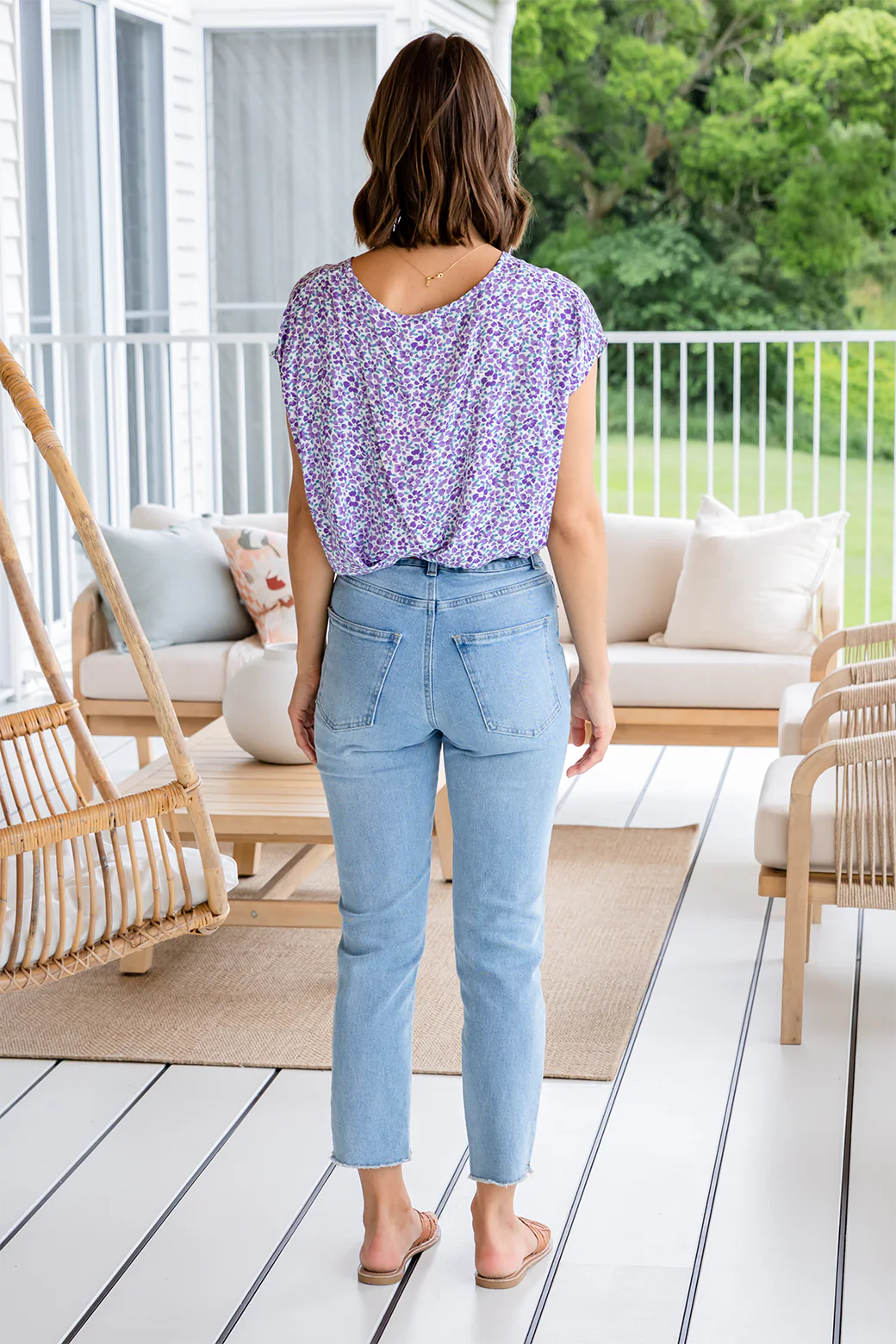 Final Sale | Naomi Top Purple Ditsy - Image 11