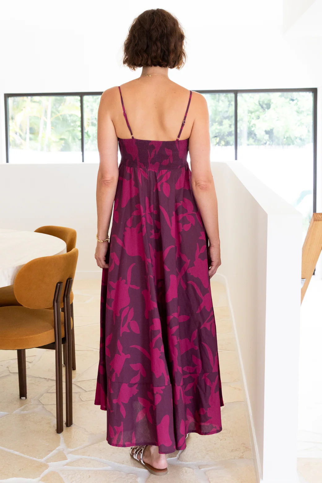 Final Sale | Portafino Maxi Dress Plum Floral - Image 10