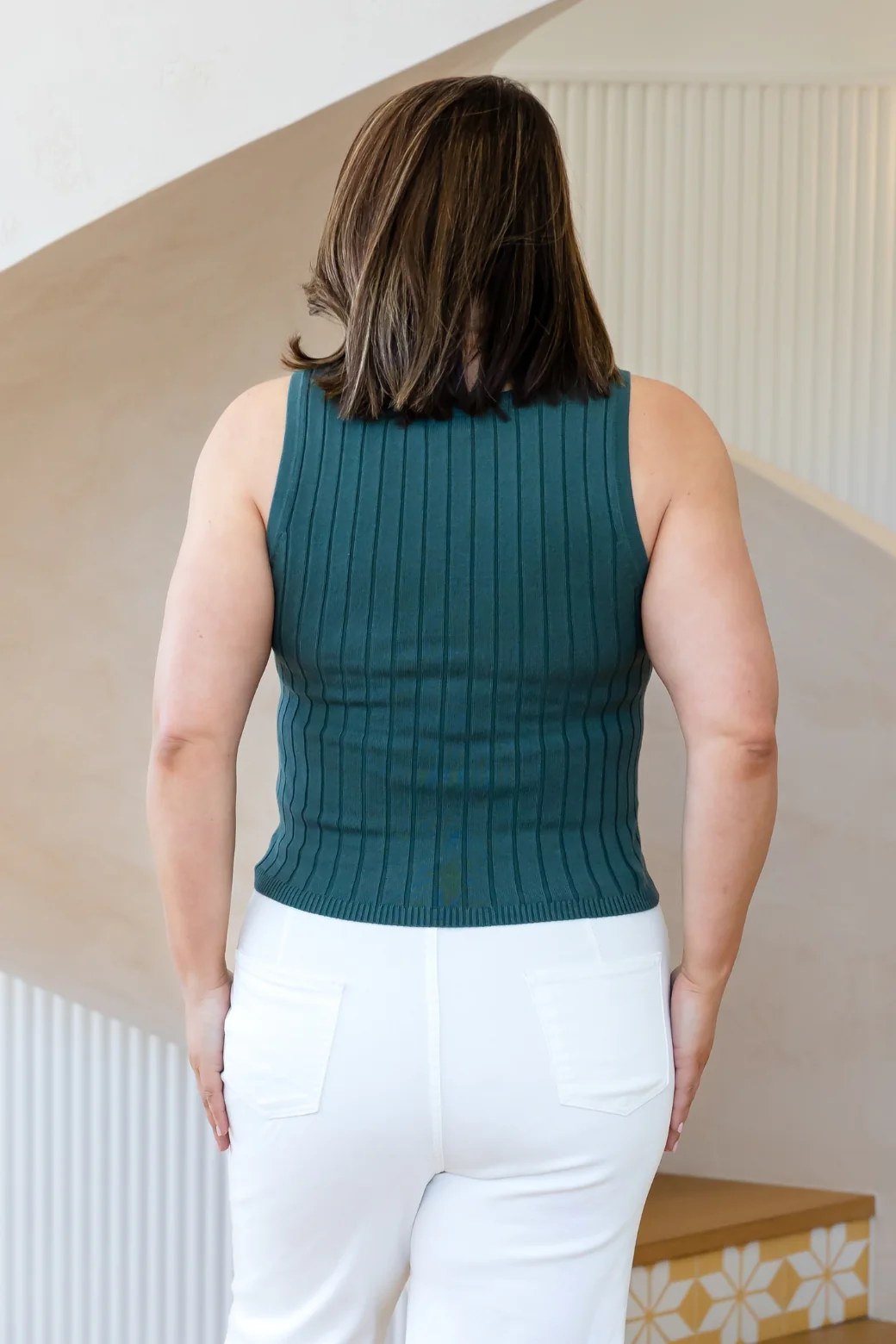 Final Sale | Ritchie Knit Tank Olive - Image 4