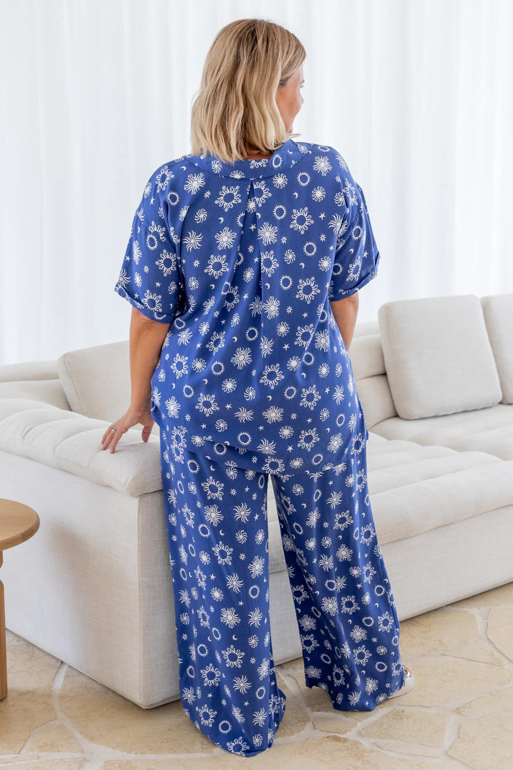 Final Sale | Sandrine Pants Nova Print Twilight Blue - Image 10