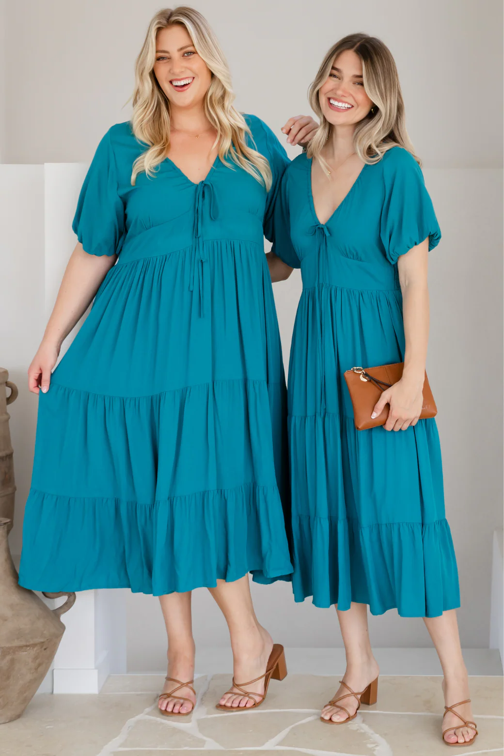 FINAL SALE | Suki Midi Dress Deep Teal - Image 7
