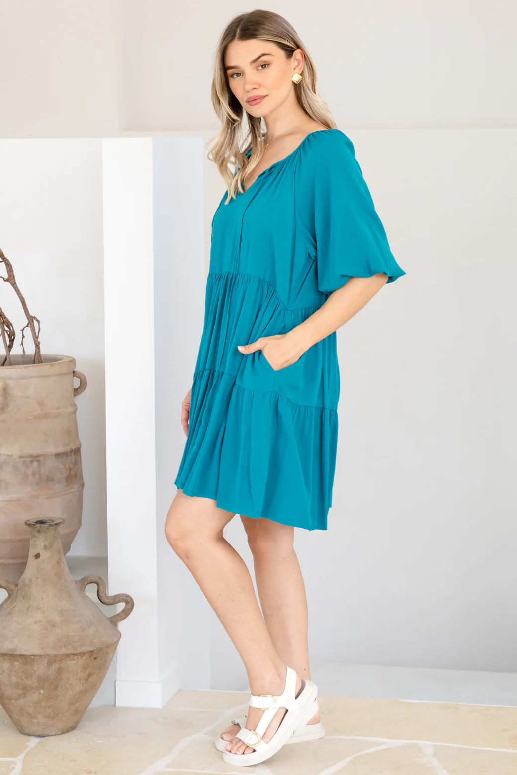 FINAL SALE | Venus Dress Deep Teal - Image 11