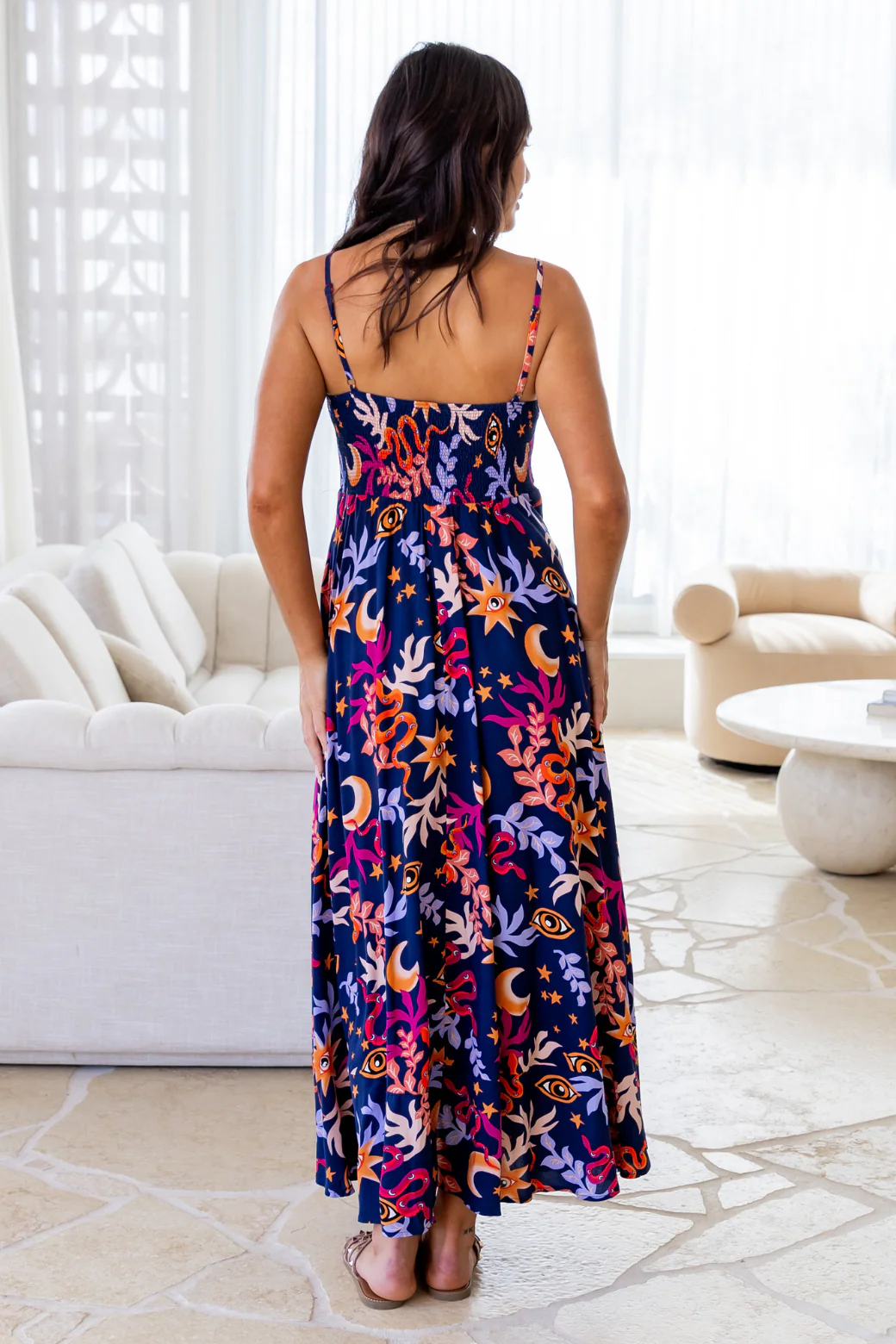 Final Sale | Xanthe Maxi Dress Tarot Navy - Image 9