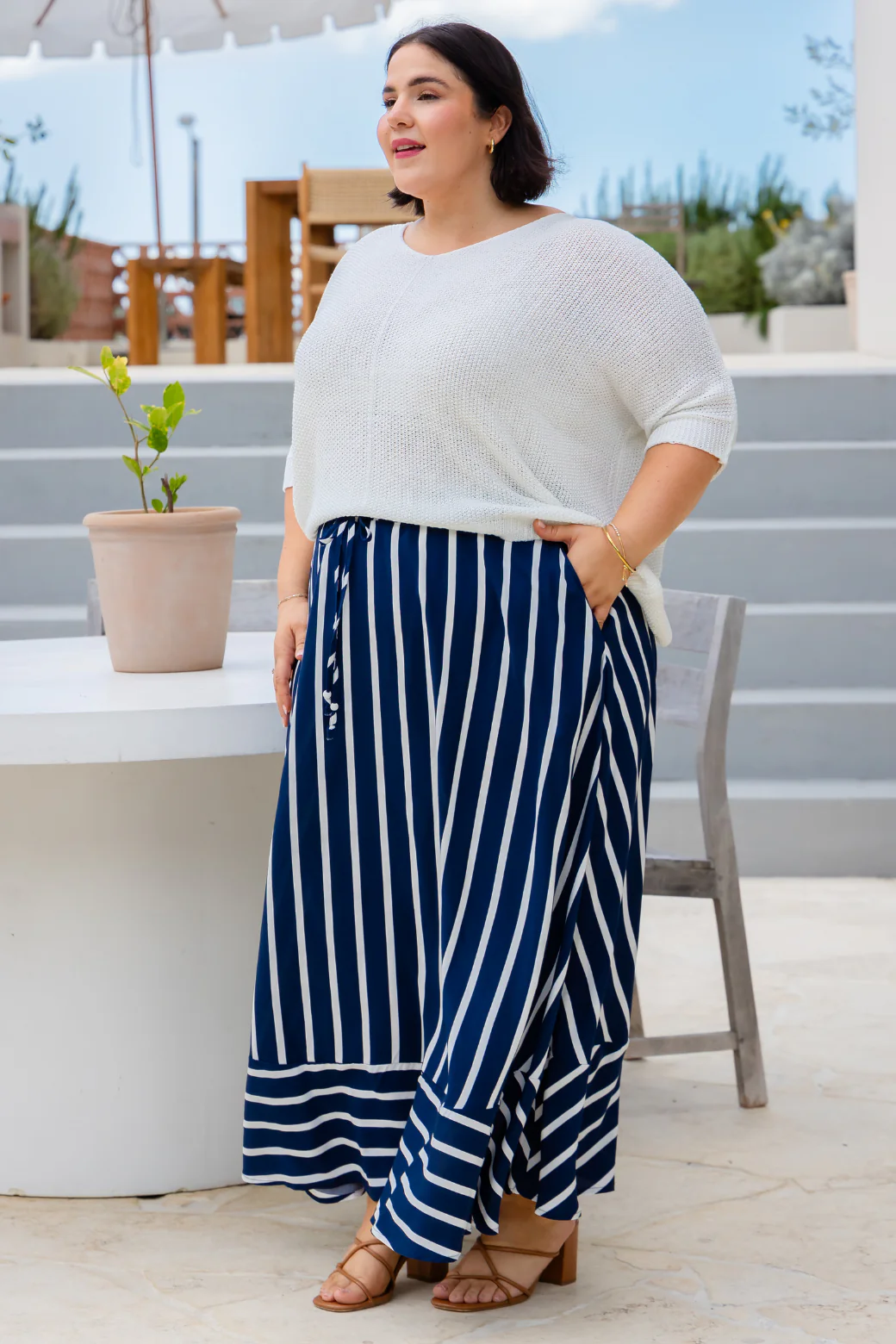 Tate Knit Top White - Image 9